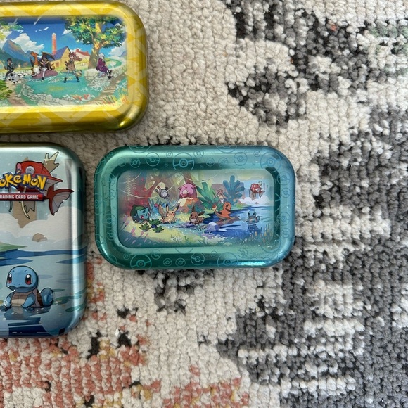 2 Pokemon Empty Tins Kanto Friends & Bede/Hatenna TCG - Picture 5 of 15